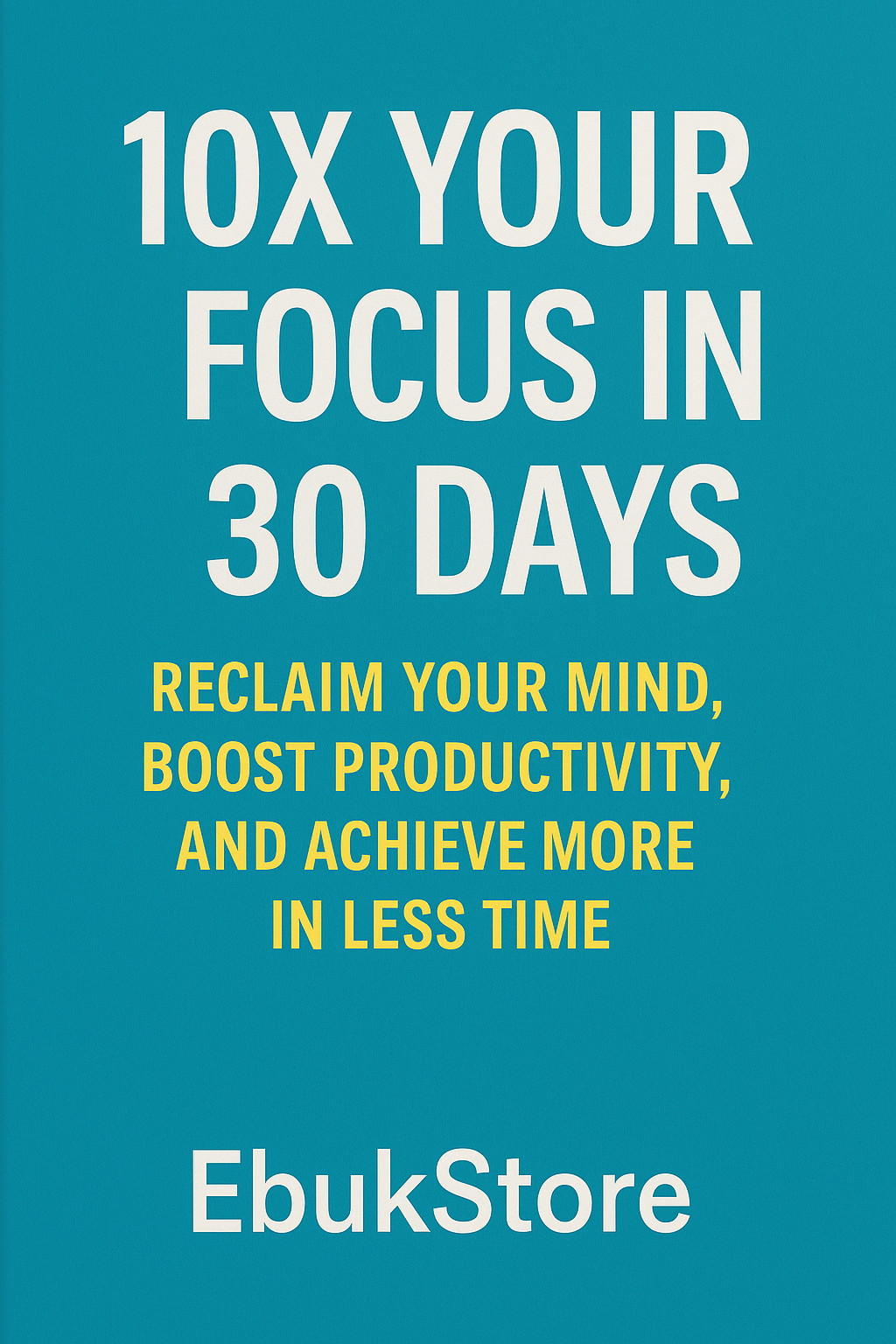 10X Your Focus In 30 Days